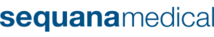 Das Logo von Sequana Medical zeigt den Firmennamen in fetten, dunkelblauen Kleinbuchstaben auf weißem Hintergrund.